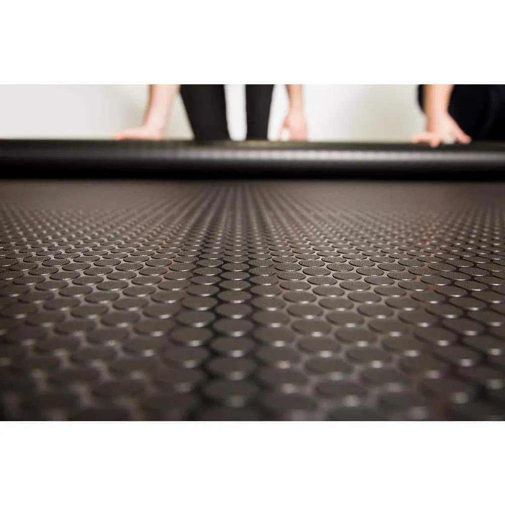 G-Floor Small Coin 10 ft. x 24 ft. Midnight Black Commercial Grade Vinyl Garage Flooring Cover and Protector, photo 4 of 8