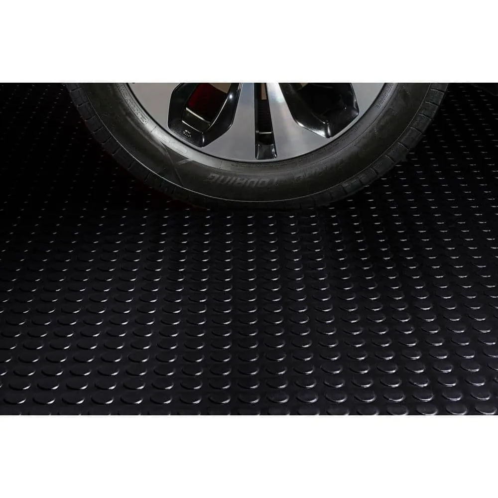 G-Floor Coin 10 ft. x 24 ft. Midnight Black Commercial Grade Vinyl Garage Flooring Cover and Protector, photo 7 of 8