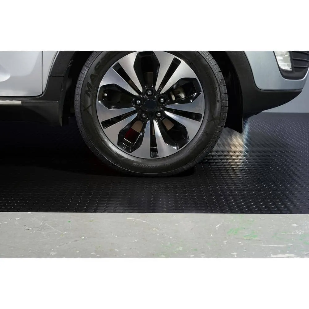 G-Floor Coin 5 ft. x 10 ft. Midnight Black Commercial Grade Vinyl Garage Flooring Cover and Protector, photo 3 of 8