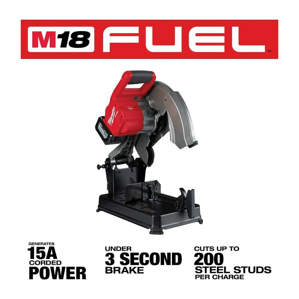 Milwaukee M18 FUEL 18-Volt Lithium-Ion Brushless Cordless 14 in. Abrasive Cut-Off Saw Kit with One 12.0Ah Battery, photo 2 of 2