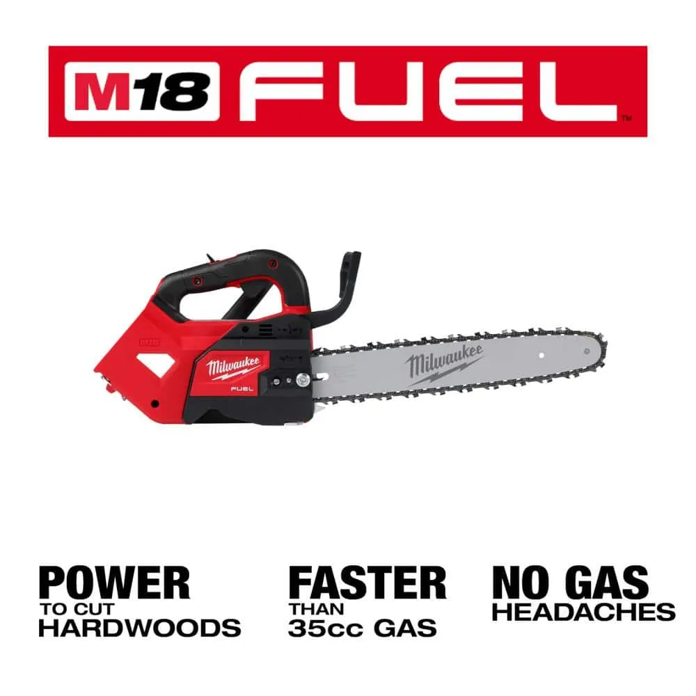 Milwaukee M18 FUEL 14 in. Top Handle 18V Brushless Cordless Chainsaw with M18 FUEL Dual Battery Blower, Tool-Only (2-Tool Combo), photo 2 of 2