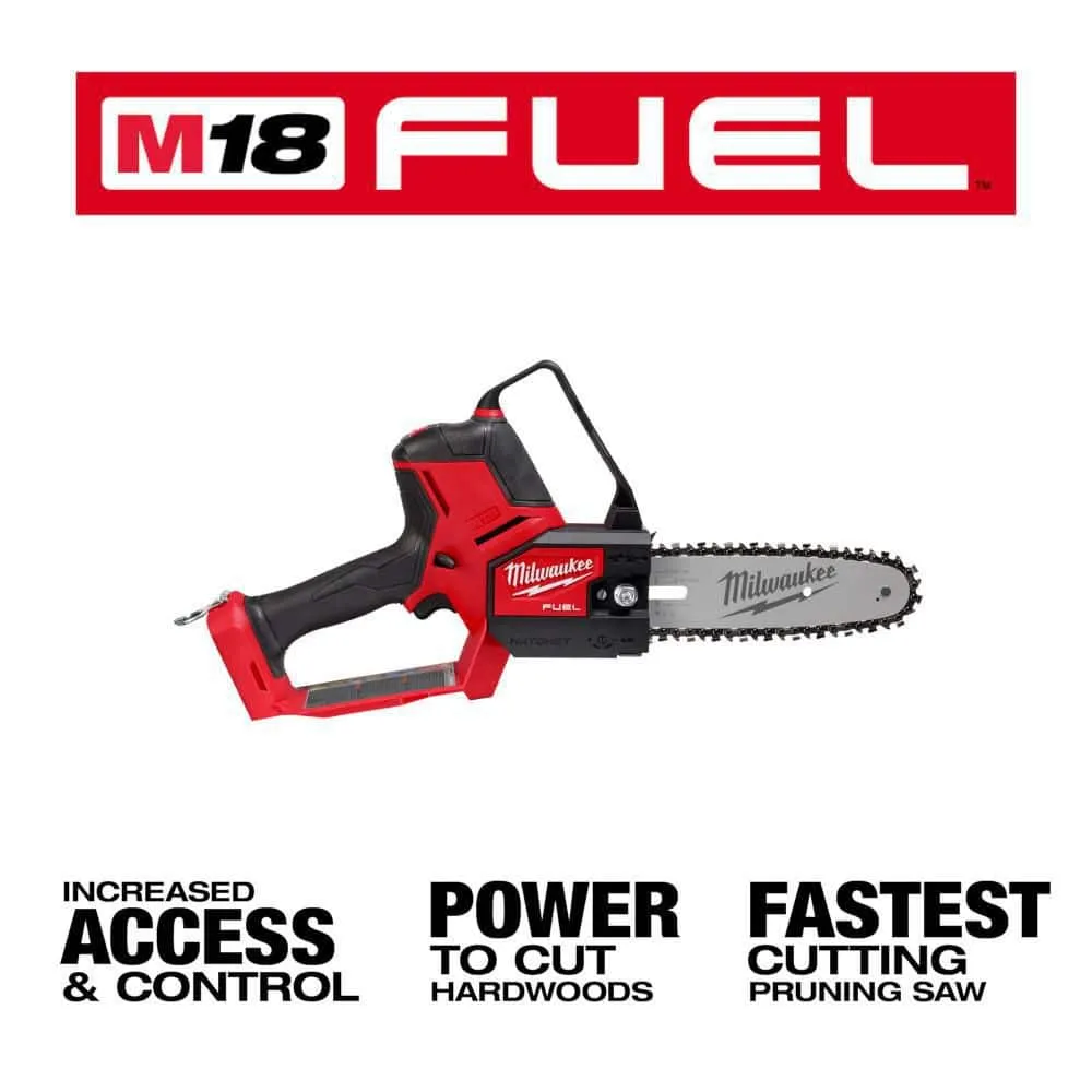 Milwaukee M18 FUEL 8 in. 18V Lithium-Ion Brushless Cordless HATCHET Pruning Chainsaw (Tool-Only) with Two 8 in. Saw Chains, photo 2 of 2