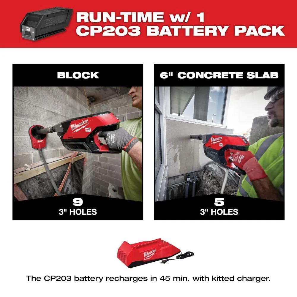 Milwaukee MX FUEL Cordless Handheld Core Drill Kit with M18 FUEL 1-1/8 in. SDS Plus Rotary Hammer & Dust Extractor, photo 2 of 2