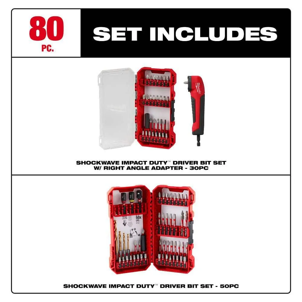 Milwaukee SHOCKWAVE Impact Duty Alloy Steel Driver Bit Set, Hex Shank (50-Piece), photo 2 of 2