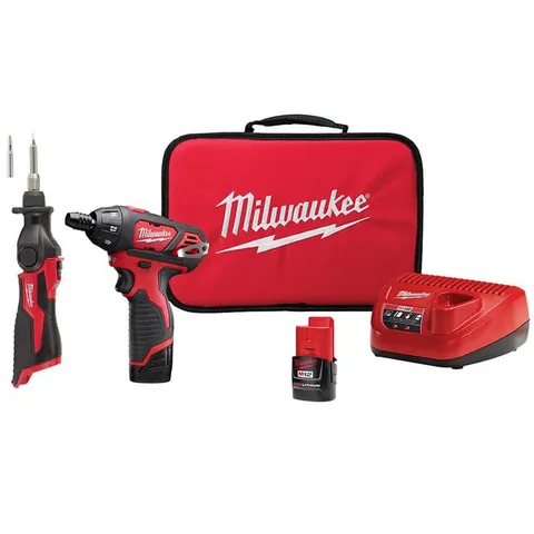 M12 12V Cordless Screwdriver & Soldering Iron Kit