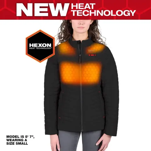 Women’s X-Large M12 12V Lithium-Ion Cordless AXIS Black Heated Jacket Kit with