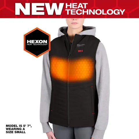Women’s Medium M12 12V Lithium‑Ion Cordless AXIS Heated Vest – Black