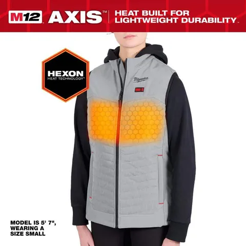 Women’s X-Large M12 12V Lithium-Ion Cordless AXIS Black Heated Vest Kit with