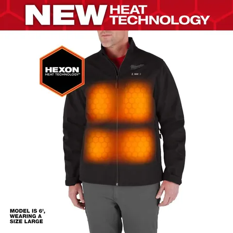 Men's 3X-Large M12 12V Lithium-Ion Cordless TOUGHSHELL Gray Heated Jacket Kit with