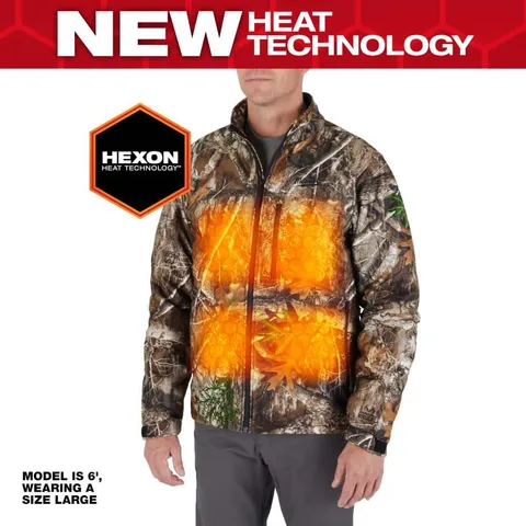 M12 QuietShell Camo Heated Jacket Kit, Men’s X-Large