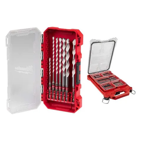 SHOCKWAVE Carbide Multi-Material Drill & Driver Bit Set with PACKOUT Case