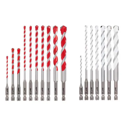 SHOCKWAVE Carbide Hammer Drill and Multi‑Material Bit Set