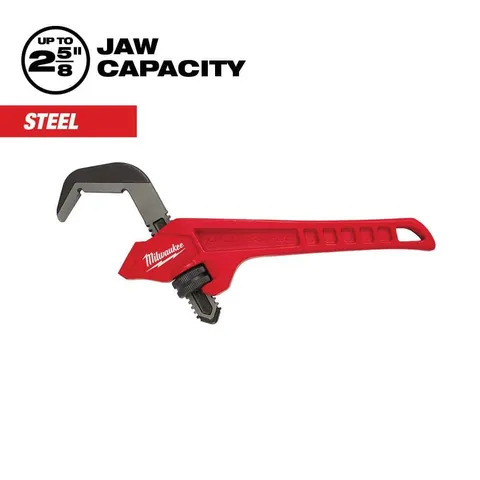 12" Steel Offset Hex Pipe Wrench