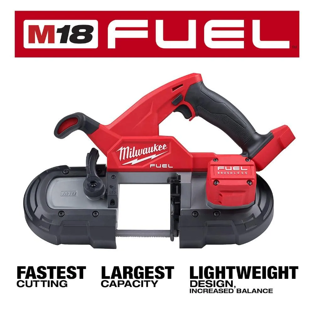 Milwaukee M18 FUEL 18V Brushless Cordless Compact Band Saw w/ 1 in. SDS-Plus Rotary Hammer (Tool-Only), photo 2 of 2