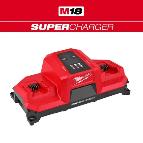 M18 Dual Bay Simultaneous Super Charger with 4 Point Mounting