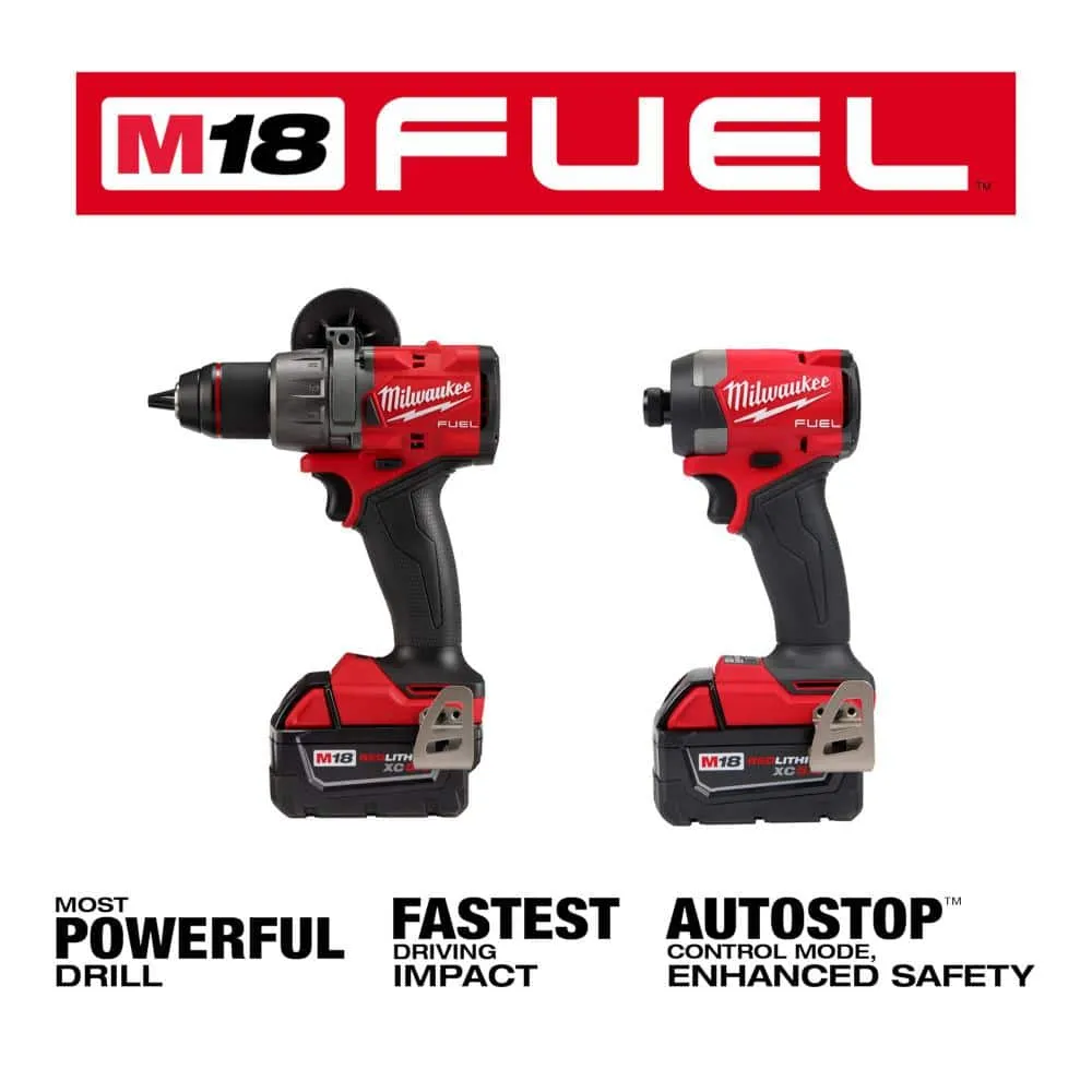 Milwaukee M18 FUEL 18V Brushless Cordless Hammer Drill & Impact Driver Combo Kit (2-Tool) with Compact Bandsaw, photo 2 of 2