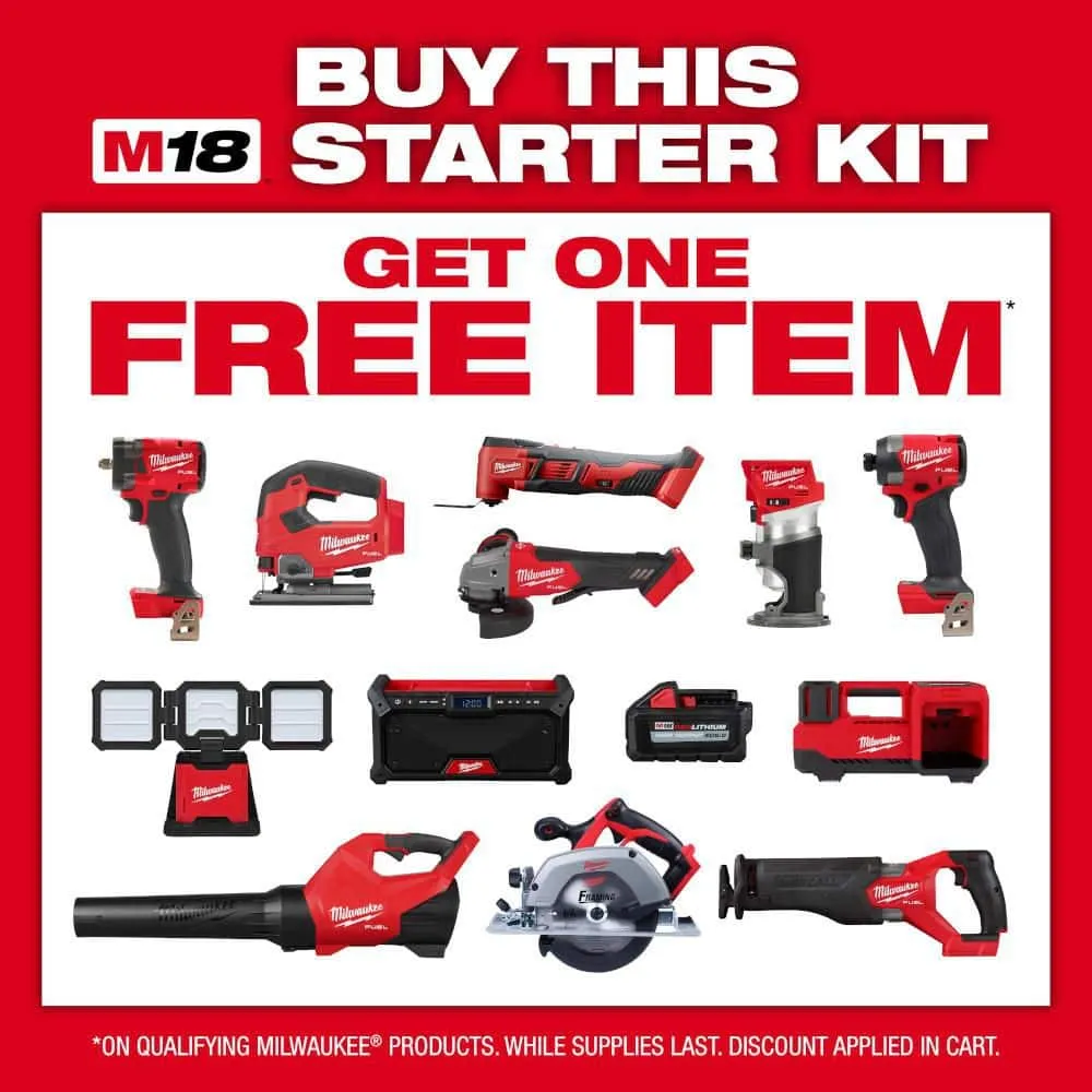 Milwaukee M18 FUEL 18-Volt Brushless Cordless Hammer Drill & Impact Driver Combo Kit (2-Tool) with Stand Light, photo 2 of 2