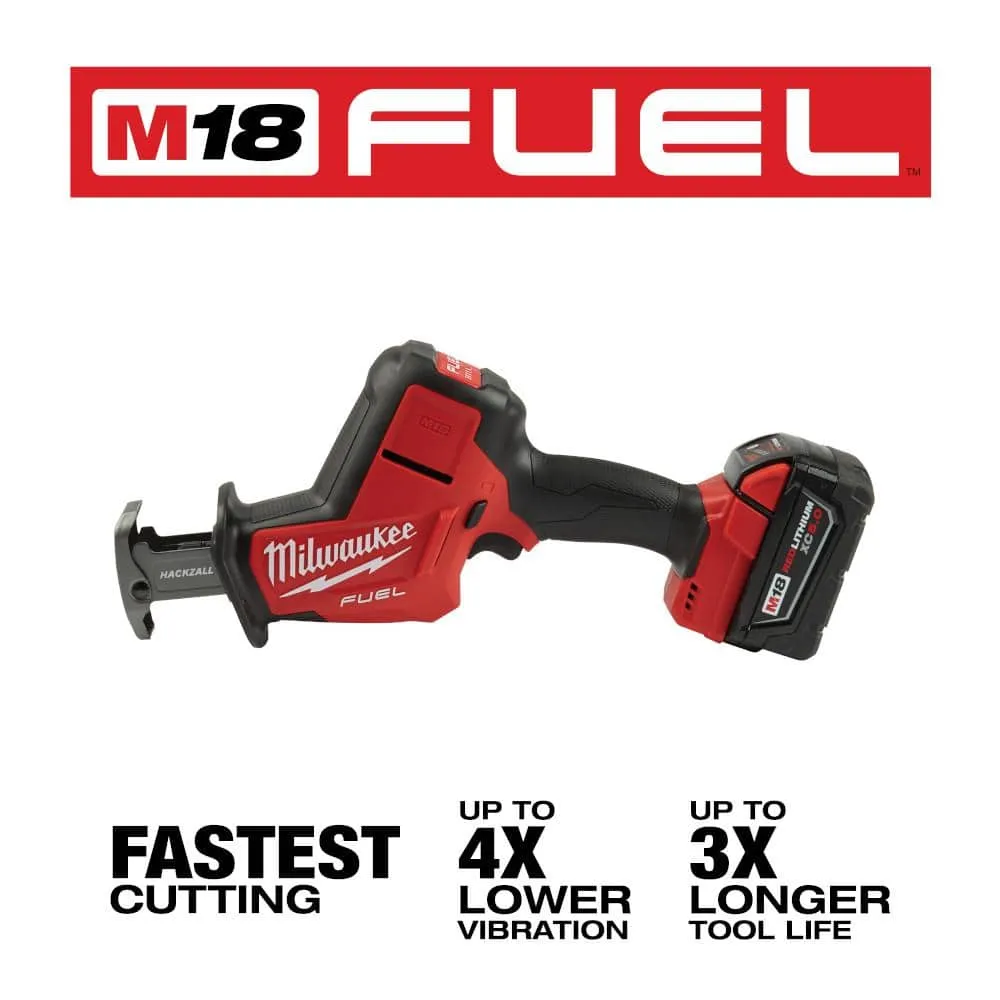 Milwaukee M18 FUEL 18-Volt Brushless Cordless HACKZALL Reciprocating Saw Kit with (1) 5.0Ah Battery, Charger & Tool Bag, photo 2 of 2