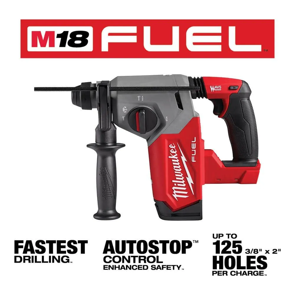 Milwaukee M18 FUEL 18-Volt Lithium-Ion Brushless Cordless 1 in. SDS-Plus Rotary Hammer with 8.0 Ah Starter Kit, photo 2 of 2