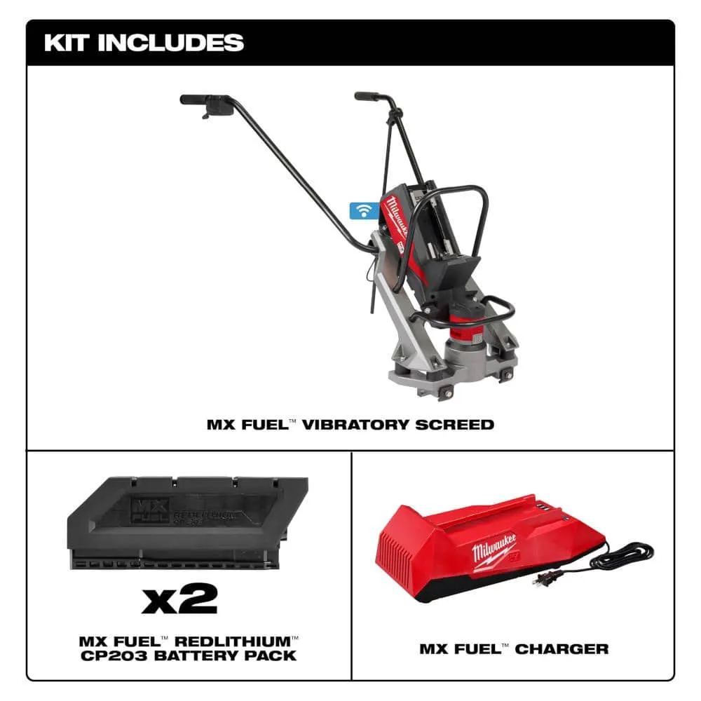 Milwaukee MX FUEL Lithium-Ion Cordless Vibratory Screed Kit with M18 FUEL 1 in. Cordless SDS-Plus Rotary Hammer Kit, photo 2 of 2