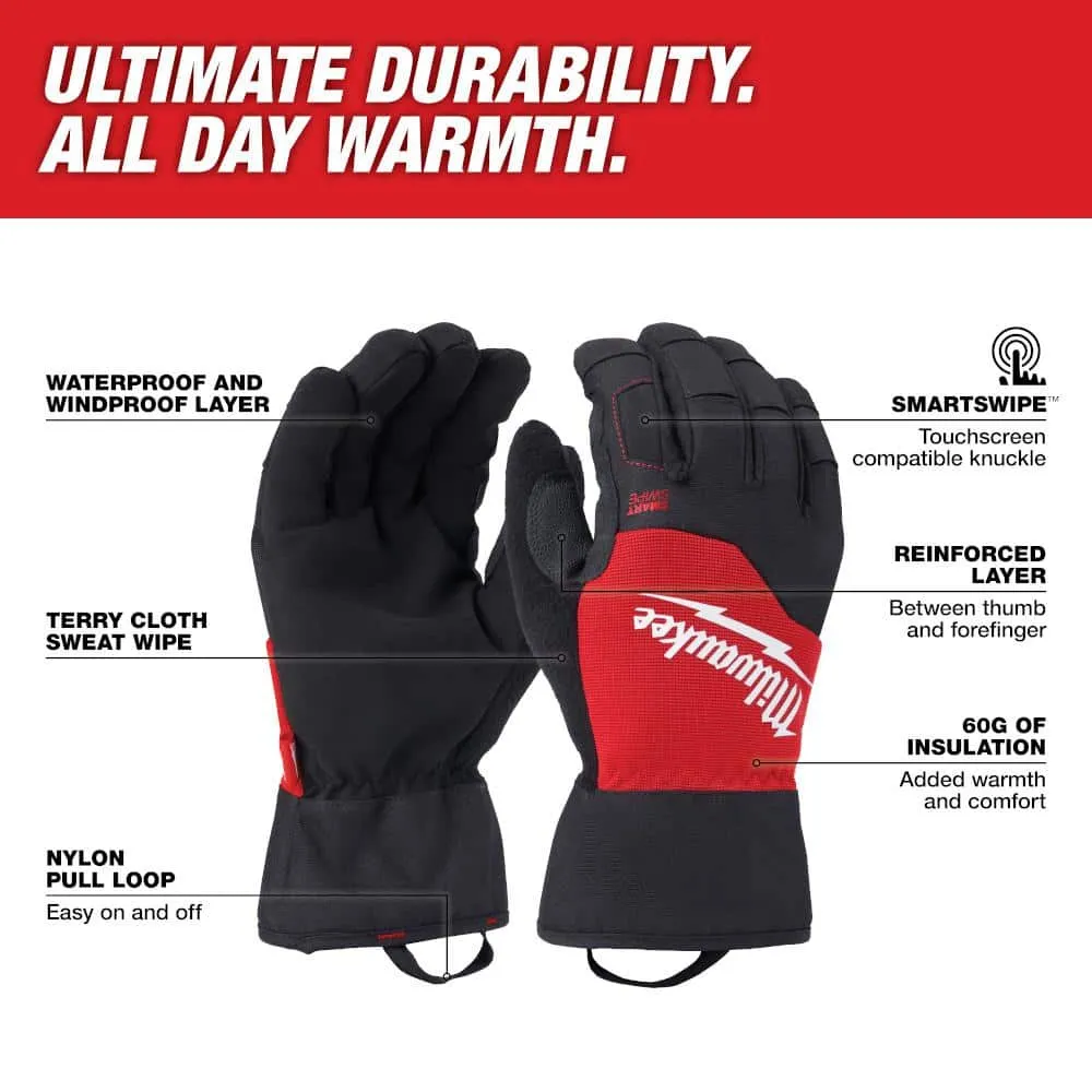 Milwaukee Small Winter Performance Work Gloves, Waterproof/Touchscreen, 60g Insulation, photo 2 of 2