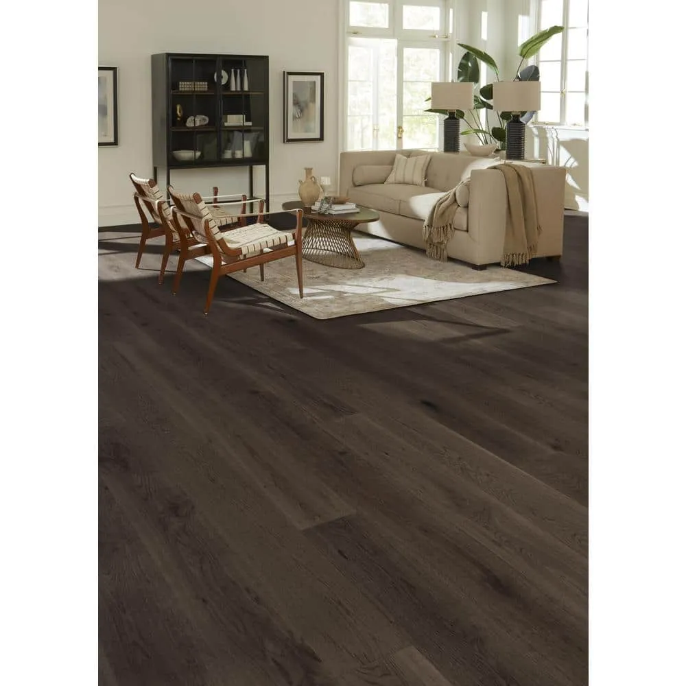 ASPEN FLOORING Mink White Oak 9/16 in. T x 8.66 in. W Tongue and Groove Wire Brushed Engineered Hardwood Flooring (31.25 sqft/case), photo 2 of 14