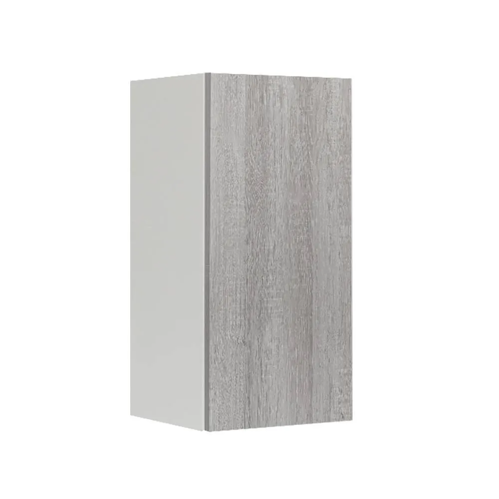 LIFEART CABINETRY Valencia Assembled 9-in. W x 12-in. D x 30-in. H in Misty Gray Plywood Assembled Wall Kitchen Cabinet, photo 3 of 4