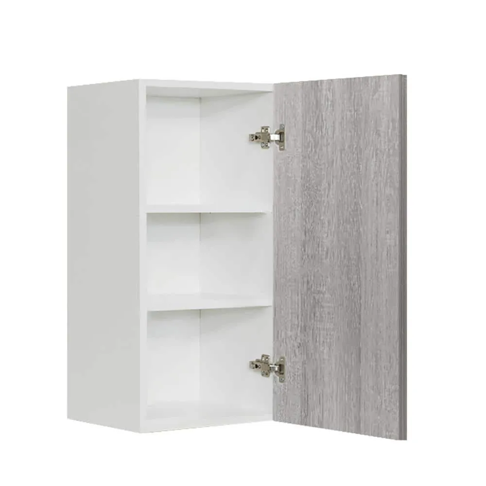 LIFEART CABINETRY Valencia Assembled 9-in. W x 12-in. D x 30-in. H in Misty Gray Plywood Assembled Wall Kitchen Cabinet, photo 2 of 4