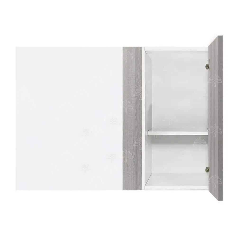 LIFEART CABINETRY Valencia Assembled 27 in. W x 12 in. D x 42 in. H in Misty Gray Plywood Assembled Blind Corner Wall Kitchen Cabinet, photo 2 of 3