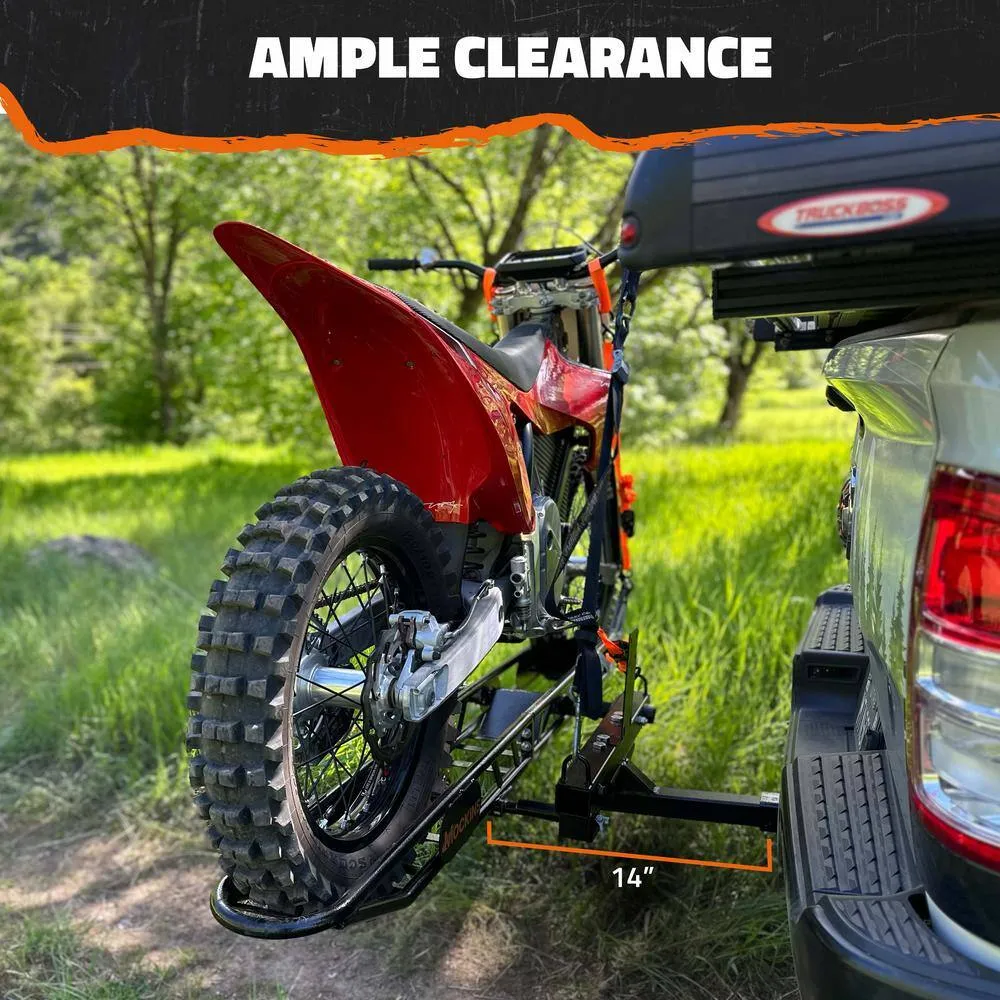 Mockins 510 lbs. Capacity Dirt Bike Hitch Hauler - Ramp Free, Tilting Design for Easy 1-Person Loading - Gas Can Attachment, photo 5 of 9