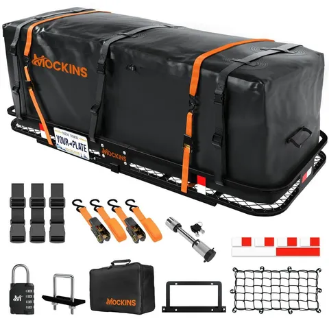 500 lb. Capacity Hitch Mount Cargo Carrier Basket with 16 cu. ft. Cargo Bag