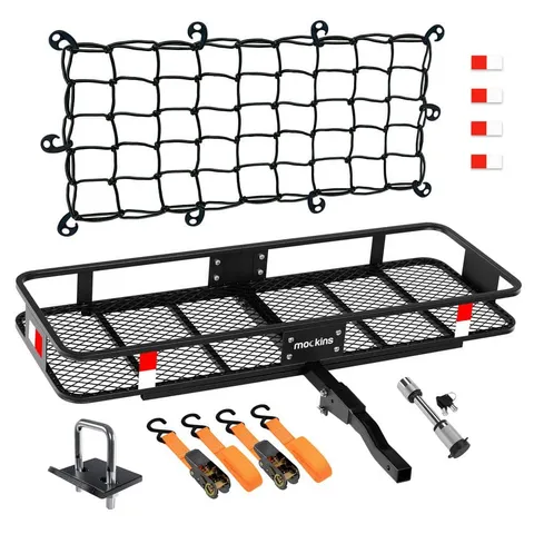 500 lbs. Capacity Hitch Mount Cargo Carrier Set with Net