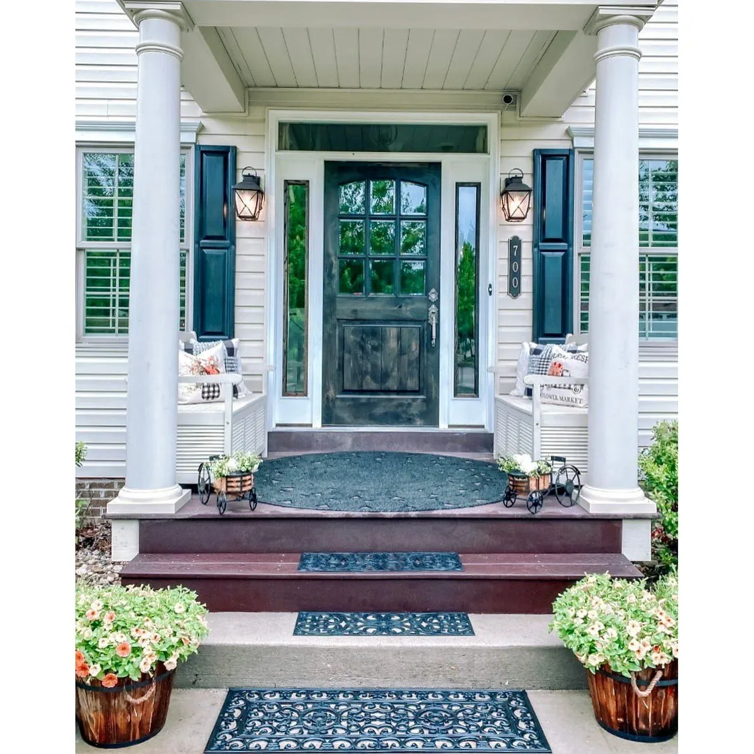 Krosswood Doors Krosswood 36 in. x 80 in. Rustic Knotty Alder Arch Top 9‑Lite Clear Glass with V-Panel Unfinished Wood Front Door Slab, photo 7 of 8