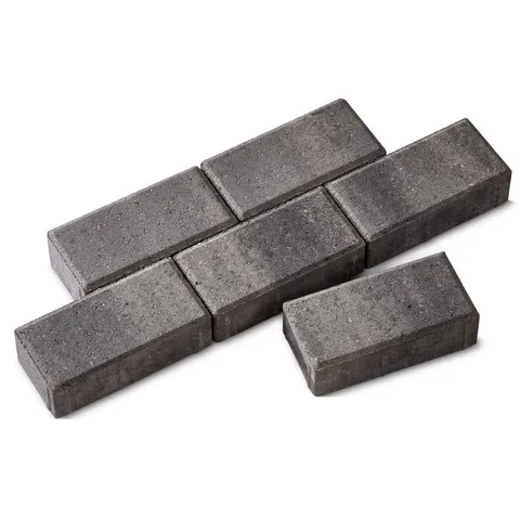 Holland 8.5 × 4.25 × 2.375 in Rectangle Moonlight Gray FM Concrete Paver