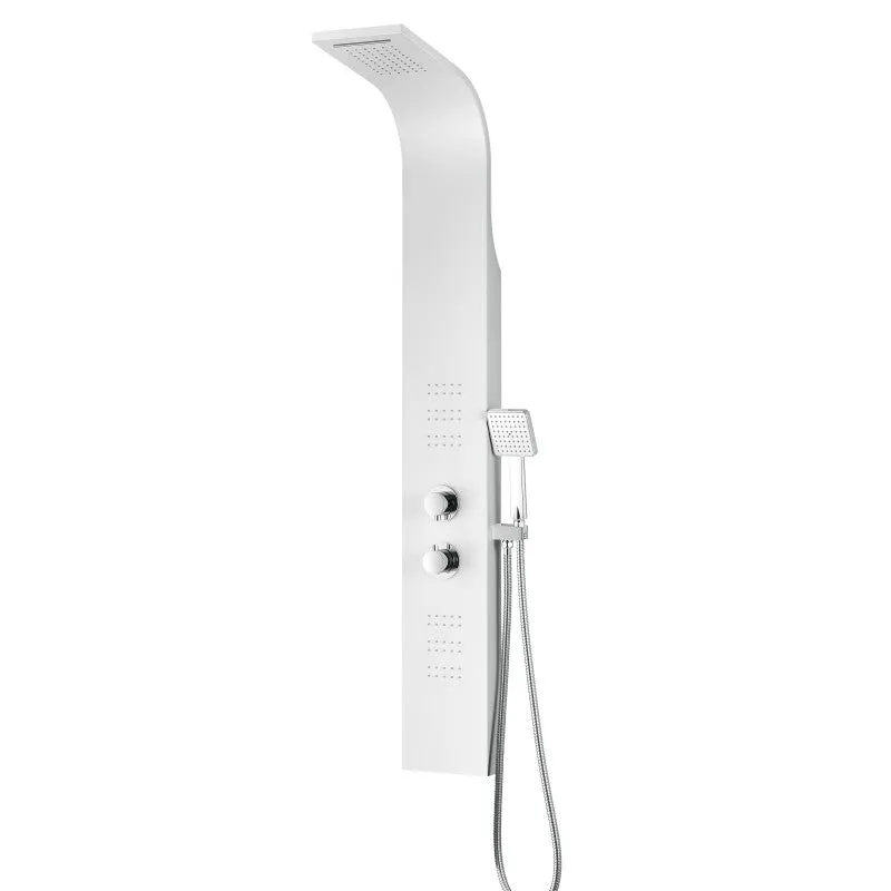 ANZZI Arena White 2-Spray Shower Panel System (Valve Included), photo 11 of 13