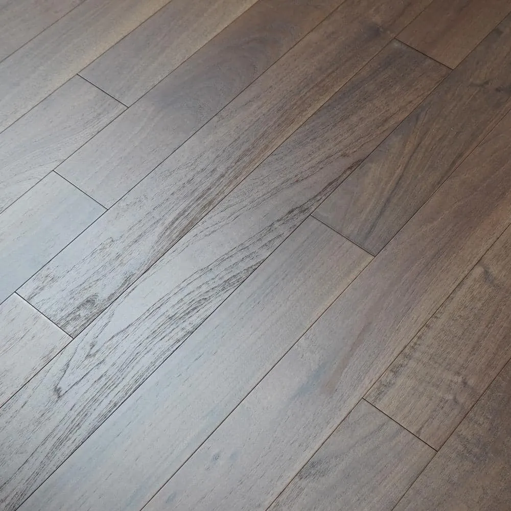 Dekorman Muenchen Walnut 1/2 in. T x 5 in. W Tongue and Groove Smooth Texture Engineered Hardwood Flooring (26.25 sq. ft./Case), photo 3 of 8