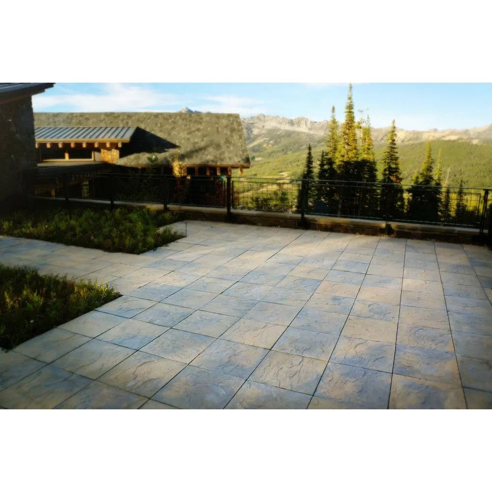 Nantucket Pavers Yorkstone 6 in. x 6 in. x 1.5 in. Multi-Color Concrete Paver Sample Box (3-Pieces), photo 2 of 6