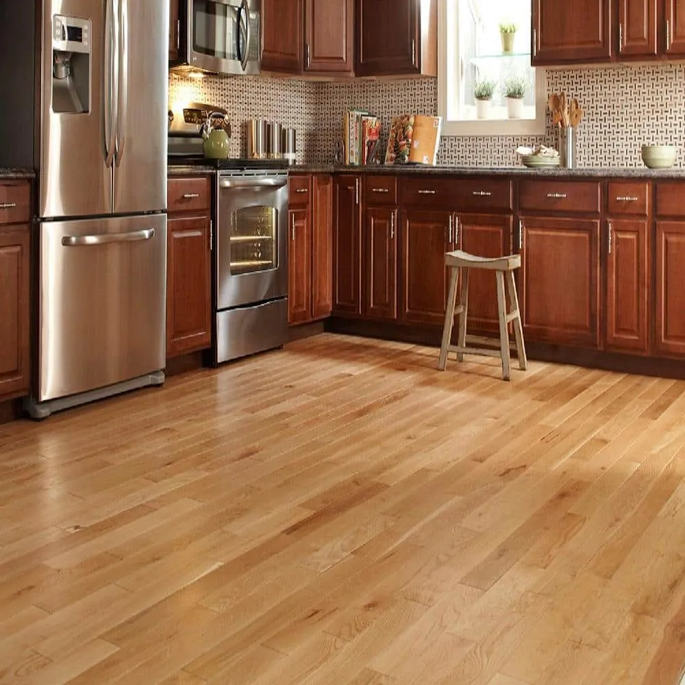 Blue Ridge Hardwood Flooring Natural Red Oak 3/4 in. T x 2-1/4 in. W Smooth Solid Hardwood Flooring (24 sq.ft./case), photo 9 of 9