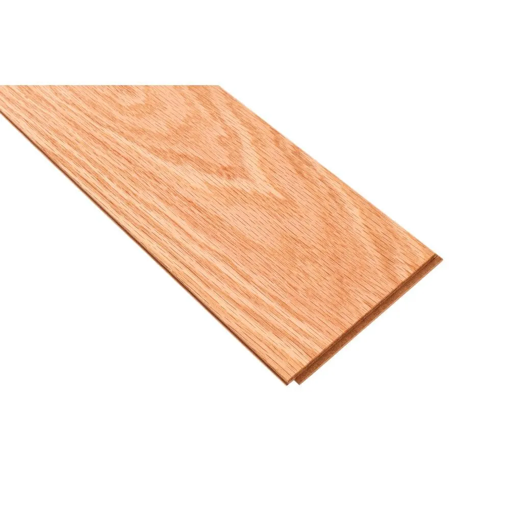 Bruce American Originals Precision Natural Red Oak 3/8 in. T x 5 in. W T+G Smooth Engineered Hardwood Flooring (22 sq.ft./ctn), photo 4 of 7