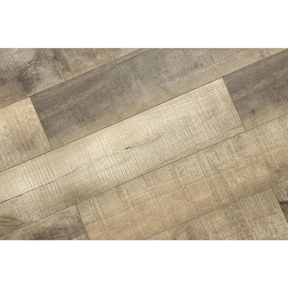 Montserrat Summa Natural Chestnut 14 mm T x 7.75 in. W HDF Waterproof AC5 Click Lock Laminate Wood Flooring (23.09 sq. ft./case), photo 4 of 9