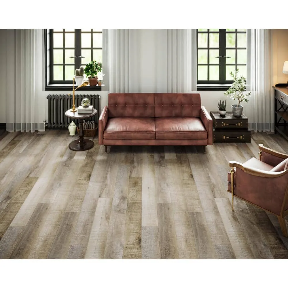 Montserrat Summa Natural Chestnut 14 mm T x 7.75 in. W HDF Waterproof AC5 Click Lock Laminate Wood Flooring (23.09 sq. ft./case), photo 8 of 9