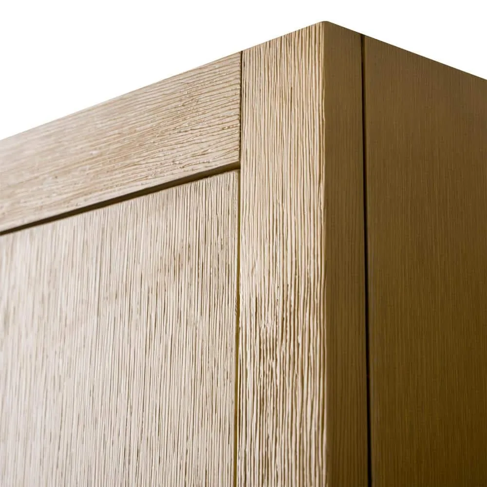 Vanity Art 24 in. W x 8 in. D x 33 in. H Bathroom Storage Wall Cabinet in Natural Oak/BN, photo 6 of 8