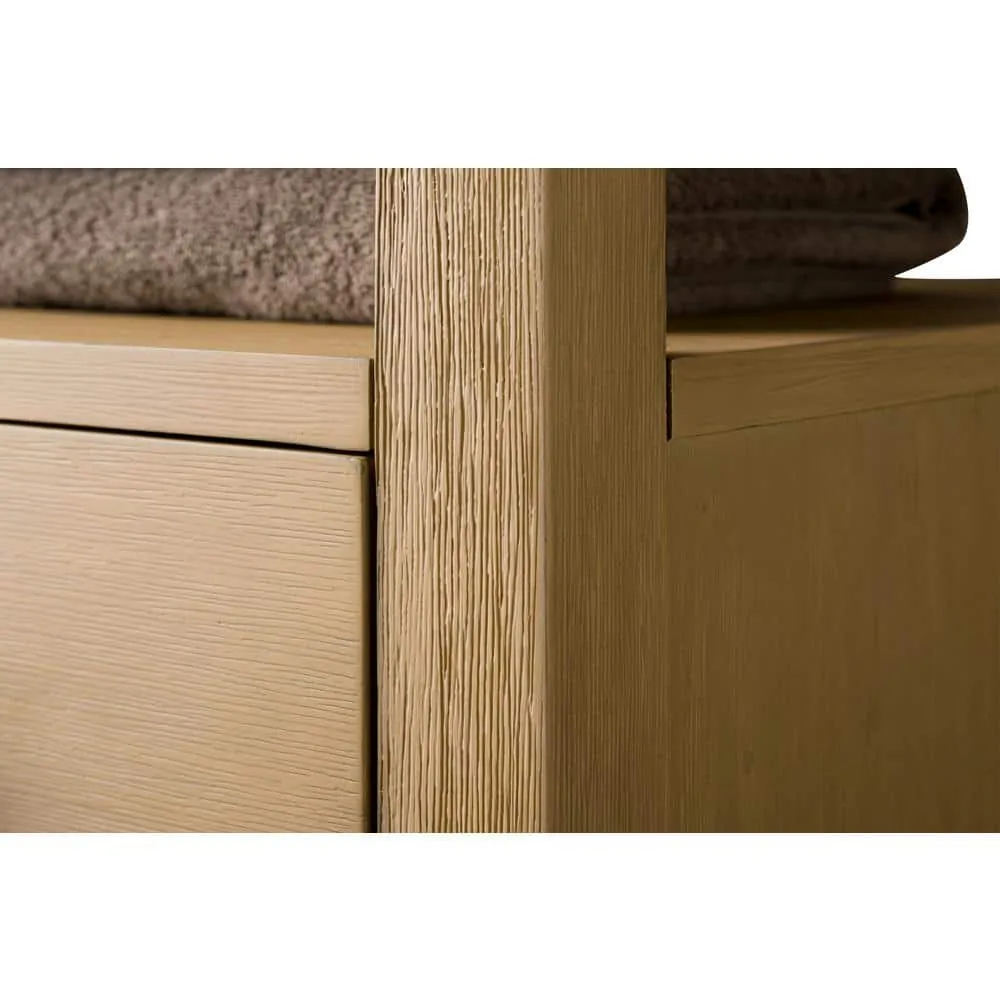Vanity Art 21 in. W x 17 in. D x 72 in. H Brown MDF Floor Standing Linen Cabinet with Soft Close Door in Natural Oak/BN, photo 9 of 10