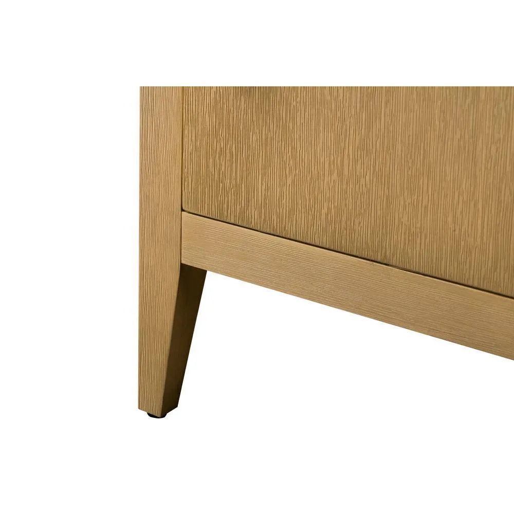 Vanity Art 21 in. W x 17 in. D x 72 in. H Brown MDF Floor Standing Linen Cabinet with Soft Close Door in Natural Oak/GB, photo 8 of 9