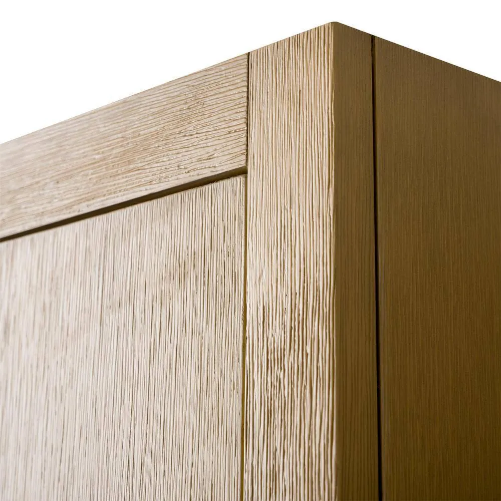 Vanity Art 24 in. W x 8 in. D x 33 in. H Bathroom Storage Wall Cabinet in Natural Oak/MB, photo 9 of 10