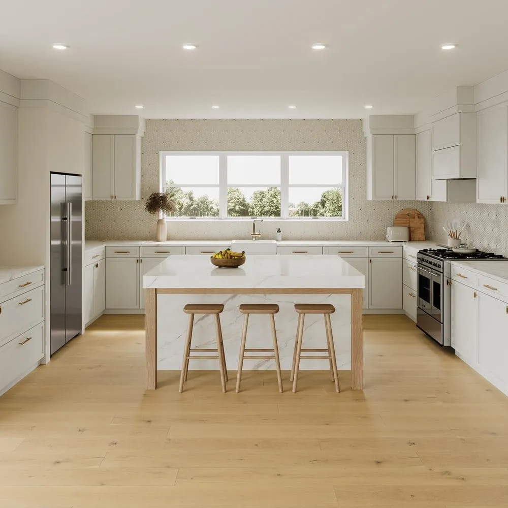 Bedrosians Bordeaux French Oak in Naturale 9/16 in. T x 7.5 in. W Click-Lock Engineered Hardwood Flooring (23.32 sq. ft./CTN), photo 2 of 2