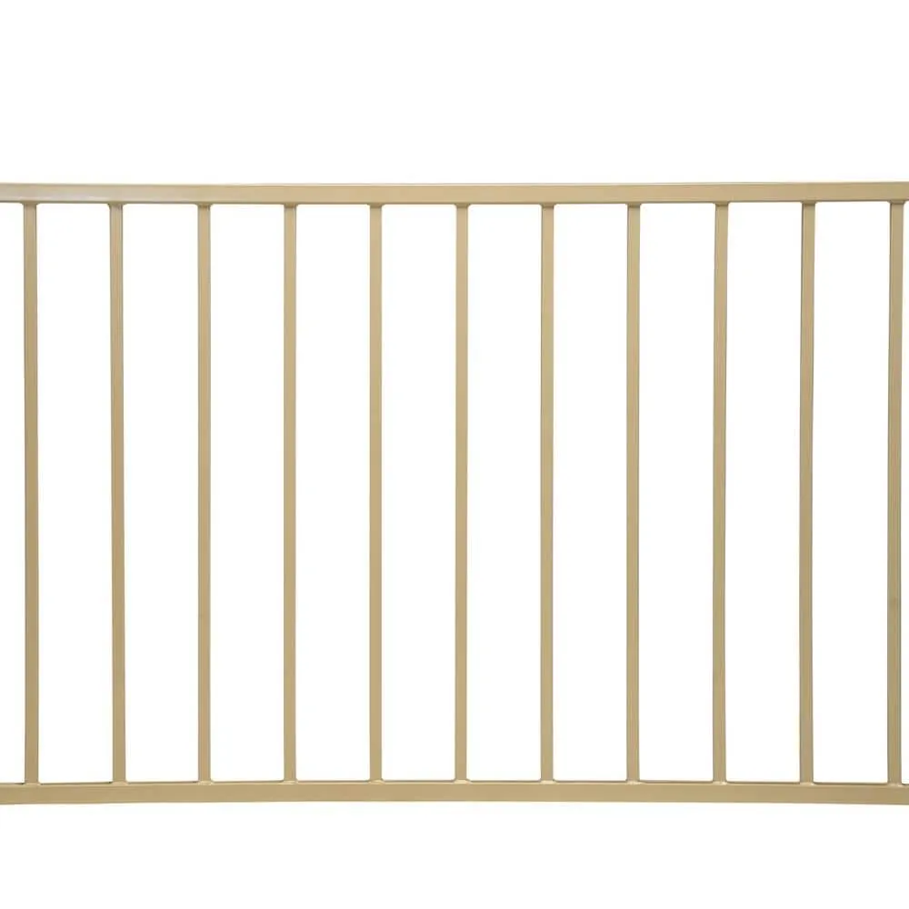 US Door and Fence Pro Series 2.67 ft. H x 7.75 ft. W Navajo White Steel Fence Panel, photo 4 of 8