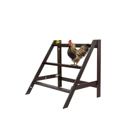 ECOFLEX Restful Roost, L Shape Roosting Bar, Large- Walnut