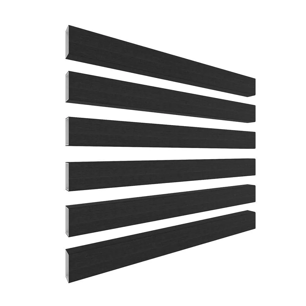 NewTechWood Alusions 1 in. x 2 in. x 144 in. Coextruded Indian Ebony Wood Composite Aluminum Beams, photo 5 of 6
