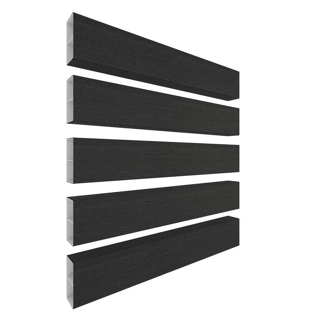 NewTechWood Alusions 2 in. x 4 in. x 144 in. Coextruded Indian Ebony Wood Composite Aluminum Beams, photo 5 of 6